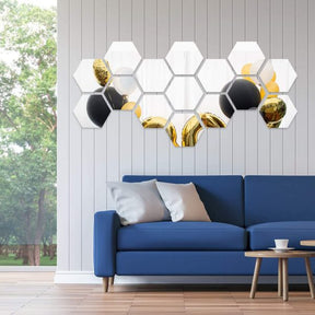 3d Acrylic Hexagon (pack Of 12)