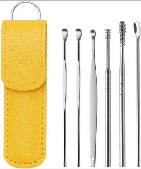 6 Ear Pick With Storage Bag