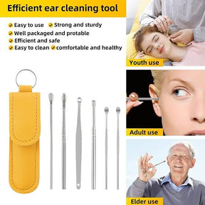 6 Ear Pick With Storage Bag